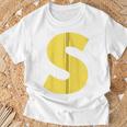 Chipmunk Group Costume Letter S Hooded Jacket Blue T-Shirt Geschenke für alte Männer