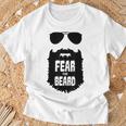 Fear The Beard Gray S T-Shirt Geschenke für alte Männer