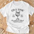 Gin And Tonic Cocktail Lovers Idea T-Shirt Geschenke für alte Männer