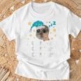 Hamsti Schlafi Schlafi Sad Hamster Schlafi Schlafi Blue T-Shirt Geschenke für alte Männer