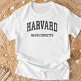 Harvard Massachusetts Maintage Athletic Sports Gray T-Shirt Geschenke für alte Männer