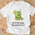 Ich Trink Hugo Was Machst Du So Party Hugo Mädels T-Shirt Geschenke für alte Männer