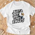 Just A Boy Who Loves Eagles Lover Boys Eagle T-Shirt Gifts for Old Men