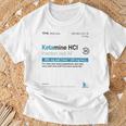 Ketamine Hci Keta Trip Rave Festival Techno T-Shirt Geschenke für alte Männer