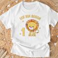 Kinder 1 Jahr Alt 1 Geburtstag Junge Mädchen Niedlicher Löwe T-Shirt Geschenke für alte Männer