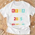 Kinder Kita Abgänger 2025 Schulkind Einschulung Schule Letzter Tag T-Shirt Geschenke für alte Männer