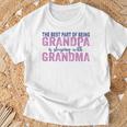 La Mejor Parte De Ser Abuelo Es Dormir Con La Abuela Camiseta unisex Regalos para ancianos