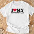 I Love Heart My Mother-In-Law T-Shirt Gifts for Old Men