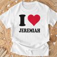 I Love Jeremiah T-Shirt Geschenke für alte Männer