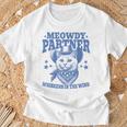 Meowdy Partner Cowboy Catintage Cat T-Shirt Geschenke für alte Männer