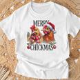 Merry Chickmas Chicken Christmas Jumper Christmas Farmer T-Shirt Geschenke für alte Männer