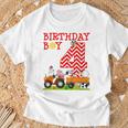 Niños Tractor Farming 4Th Birthday Boy's Camiseta unisex Regalos para ancianos