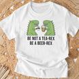 No Seas Un Tea Rex Sé Un Beer Rex Cerveza Dino Dinosaurs Bierrex Camiseta unisex Regalos para ancianos