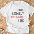 One Lonely Beastie I Be Quote Saying Humor Sarcastic T-Shirt Gifts for Old Men