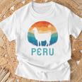 Peru Retro Llamaintage Machu Picchu Alpaca South American T-Shirt Geschenke für alte Männer