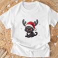 Reindeer Was Out Sold Out Cats Christmas T-Shirt Geschenke für alte Männer