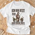 Rentner Anglerspruch For 60Th Birthday Angler Silver T-Shirt Geschenke für alte Männer