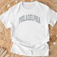 Retro Philadelphia Souvenir Classic Philadelphia Grey Green T-Shirt Gifts for Old Men