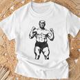 Ropa De Gimnasio Divertida Y Patriótica Donald Pump Trump Flex Camiseta unisex Regalos para ancianos