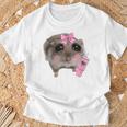 Sad Hamster Meme Drink Bottle Gray T-Shirt Geschenke für alte Männer