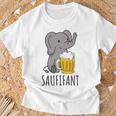 Saufifant Beer Drinker Saufen Party Saying T-Shirt Geschenke für alte Männer