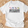 Scandinavia Flags Sweden Norway Denmark Finland T-Shirt Geschenke für alte Männer