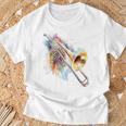 Trombone Instrument De Musique Motif Trombone T-Shirt Cadeaux pour les vieillards
