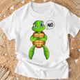 Turtle Nö Children's For Girls And Boys Green S T-Shirt Geschenke für alte Männer