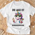 With Unicorn Motif T-Shirt Geschenke für alte Männer