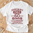 Vintage January 1965 60Th Birthday T-Shirt Geschenke für alte Männer