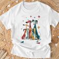 Vintage Retro Mid-Century Long Neck Dogs 50S 60S Style T-Shirt Gifts for Old Men