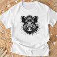 Wild Boar Boar Hunting Hunter Wild Boar Green T-Shirt Geschenke für alte Männer