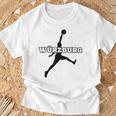 Würzburg Basketball Fan Support Franken Stadium Red Red T-Shirt Geschenke für alte Männer