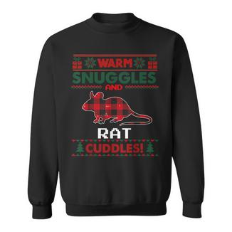Rat Christmas Pajama Shirt Rat Lovers Ugly Christmas Sweater Sweatshirt - Monsterry