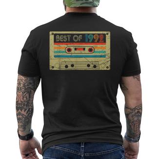 28Th Birthdayintage Best Of 1992 Retro Cassette Tape T-Shirt mit Rückendruck - Seseable