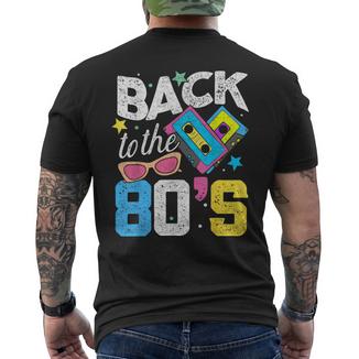 80S For 80S Retro Party Back To The 80S T-Shirt mit Rückendruck - Geschenkecke