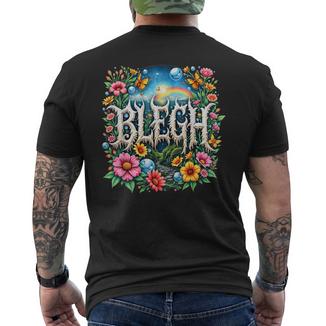 Cute Deathcore Metalcore Blegh Men's T-shirt Back Print - Monsterry