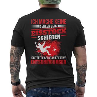 Keine Fehlbei Eisstock Shoot T-Shirt mit Rückendruck - Seseable