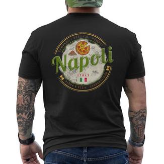 Naples Italy Withesuv And Pizzaintage Souvenir S T-Shirt mit Rückendruck - Geschenkecke