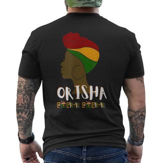 Orisha 7 Pouvoirs Africains Spiritualité T-shirt imprimé au dos - Cadeauxyz