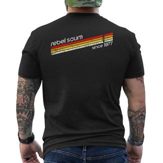 Scum Old School Scum Since 1977 Men's T-shirt Back Print - Monsterry