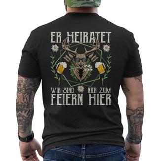 Stag Party Bachelor Party T-Shirt mit Rückendruck - Geschenkecke