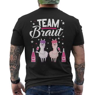 Team Braut Bachelorette Party Alpaca Jga T-Shirt mit Rückendruck - Geschenkecke