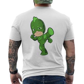 Children's Pj Masks Gekko T-Shirt mit Rückendruck - Seseable
