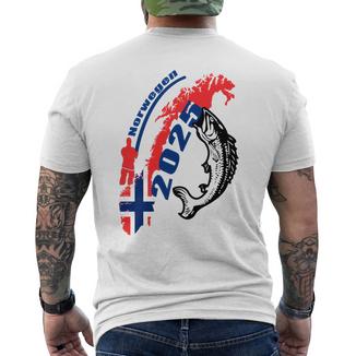 Norwegen 2025 Angel Urlaub T-Shirt mit Rückendruck - Geschenkecke