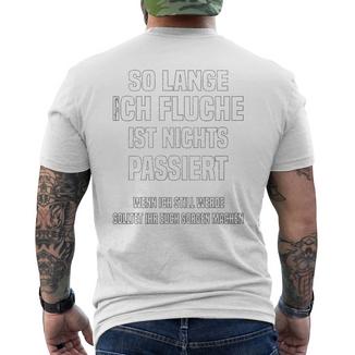 So Lange Ich Fluch Ist Nichts Passiert Craftsman T-Shirt mit Rückendruck - Seseable