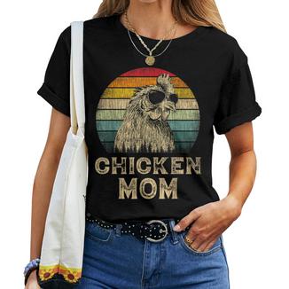 Vintage Chicken Mom Chicken Lovers Mommy Mother's Day Women T-shirt - Thegiftio UK