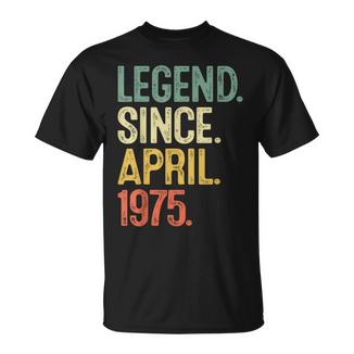 50 Year Old Legend Since April 1975 50Th Birthday Men T-Shirt - Monsterry