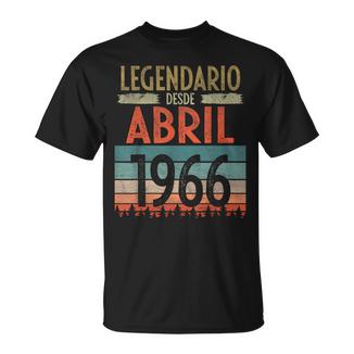 Abril 1966Intage 59 Años Regalo Cumpleaños Hombre Camiseta unisex - Regaloses