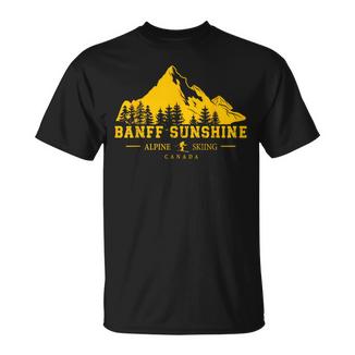 Banff Sunshine Canada Ski Resort Esquí Alpino Camiseta unisex - Regaloses